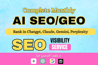 do complete generative engine optimization GEO, ai SEO, chatgpt optimization