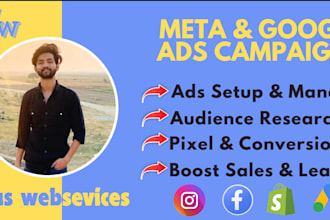 create ROI focused facebook, instagram, and google ads