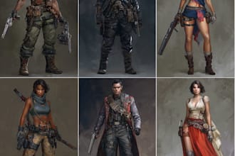 design unique 2d game characters for your video game