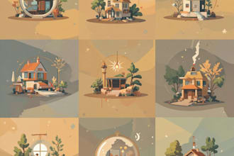 design flat vector illustrations