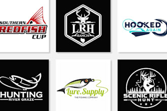 do modern fishing and hunting logo