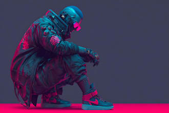 design fantasy and cyberpunk character