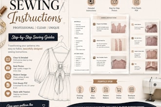 do step by step custom sewing instruction guide any project