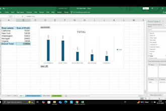 create pivot table, charts, and reports