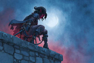 do a watercolor or fantasy portrait and dnd character