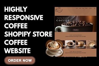 design branded coffee shopify coffee store coffee website coffee cafe website