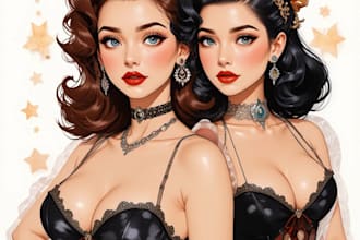 design a pin up girl and pin up girl