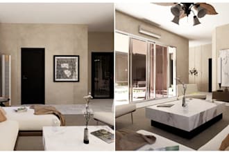 virtual staging and home renovation,airbnb staging,real estate,kitchen interior