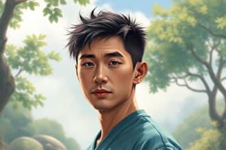 draw realistic portrait of you