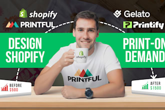 create a high converting premium print on demand shopify pod store