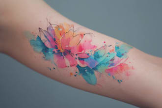 custom a watercolor tattoo design