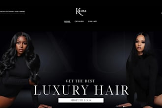 hair extension website hair extension shopify store wix hair website