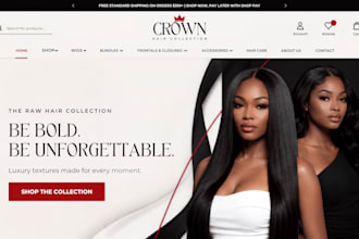 hair extension website hair extension shopify store wix hair website