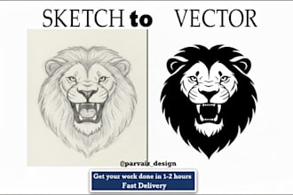 vectorize your art, sketches, and paintings