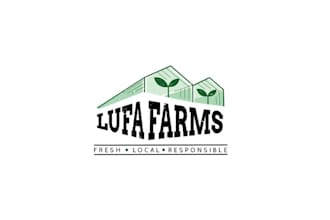 make minimal feeding cities logo with rooftop farms