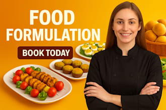 formulate a food and energy drink products, vitamins and nutritional supplements