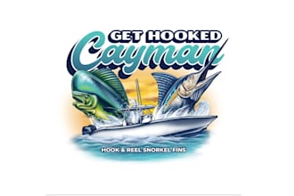 design awesome fishing boat logo