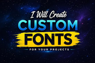 design a custom font in ttf and otf for your brand or project