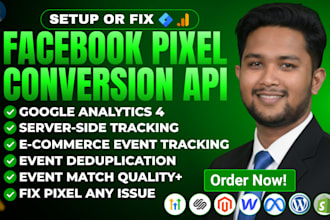 setup meta pixel, ga4, facebook capi via GTM for clickfunnel, kajabi, ghl