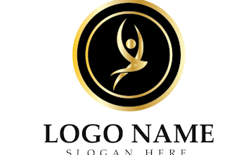 design a vintage dance studio logo design