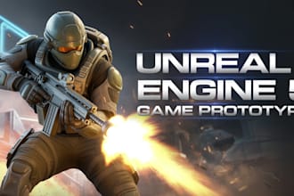 develop multiplayer unreal engine 5 game prototype, ue5 shooting game mechanics