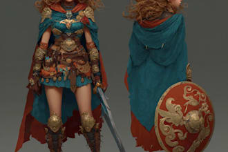fantasy character art and unique fantasy character