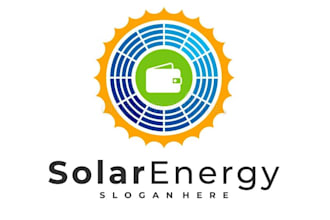 design a modern and innovative solar logo for your energy brand