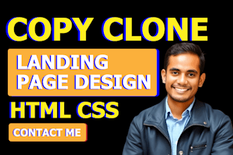 copy clone website design duplicate fix edit website design html css