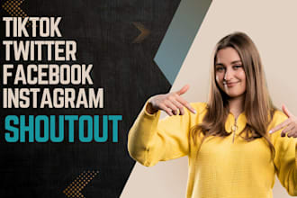 twitter shoutout instagram facebook tiktok x shoutout to promote your business