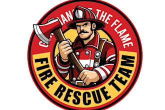 design unique firefighter logo