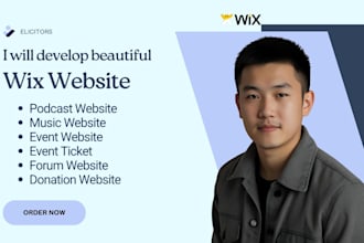 build wix podcast, wix music website, wix forums, wix event wix ticket that sell