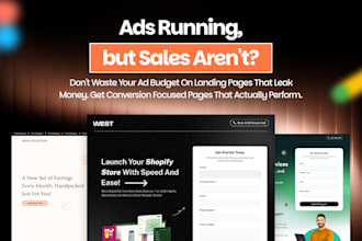 design high converting shopify landing page for sales and lead generation