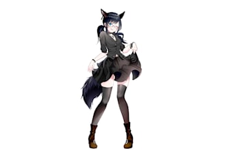 draw anime chibi character art for design character, fanart