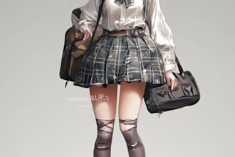 design custom logo with cute anime mascot, chibi
