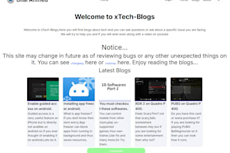 do blogging website development