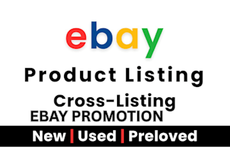 do ebay listing, ebay product listing, ebay lister, ebay product upload