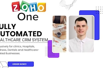 do zoho one setup for healthcare, telehealth zoho CRM, workflow campaigns, sites
