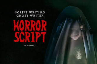 write horror script as a ghostwriter