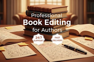be your expert book editor and proofreader