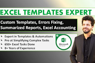 create custom excel templates or google sheet template