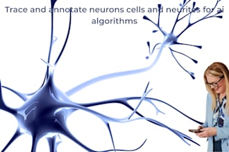 trace and annotate neurons cells and neurites for ai algorithms