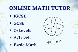tutor gcse igcse o,alevels math
