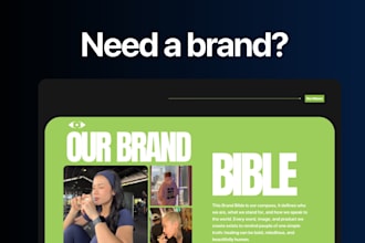 create your full brand book and identity