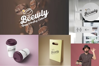 create modern brand identity with professional logo and full branding kit