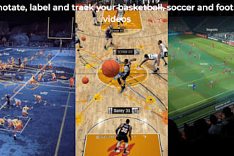 annotate, label and track your basketball, soccer and football videos