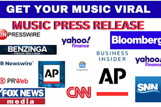 write music press release distribution, music pr submission, pr distribution