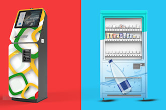 design unique vending machine wrap and atm machine wrap