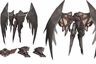 draw a   mesa, armor, character, concept art or artwork