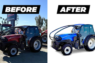 do advanced photo manipulation, color change, object removal and retouching