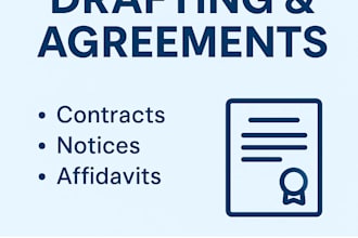 draft professional contracts, agreements, and legal notices